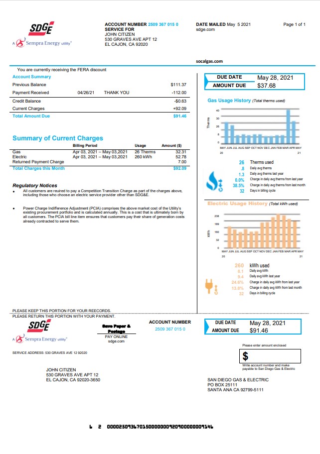 Minol USA business utility bill 